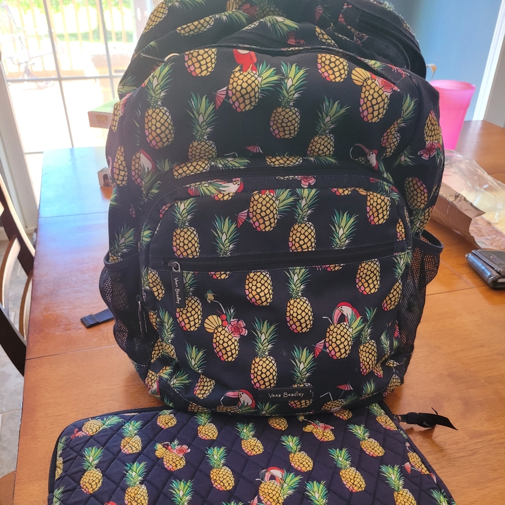 Vera Bradley backpack , lunchbox and laptop cover